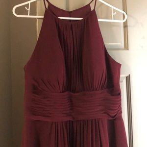 Azazie formal dress in color “Cabernet”